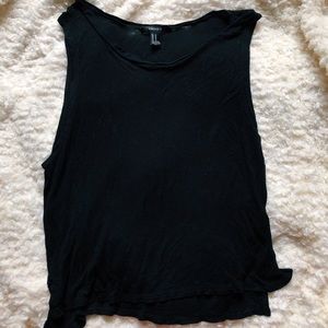 Black muscle tee tank top from Forever21